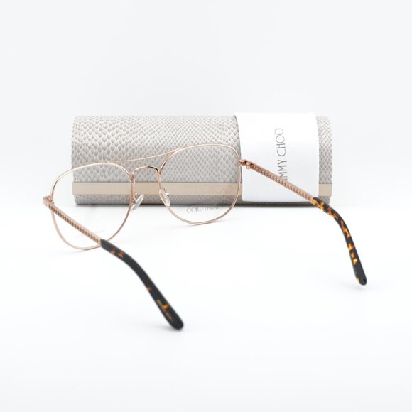 Jimmy Choo JC200 0J5G 00 Aviator 54mm Eyeglasses - Gold - Picture 11 of 12